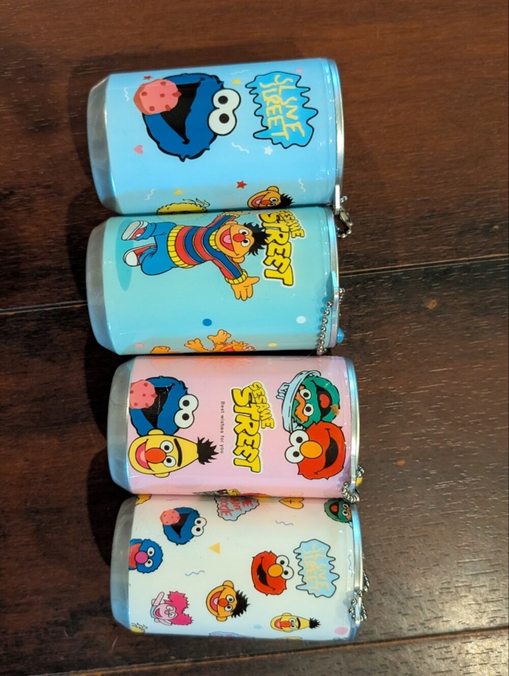 🦋 Pick 1 Sesame Street Keychain Wet Wipes Can with Charm